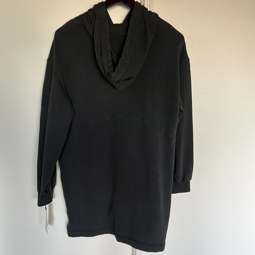 7 for all mankind Long Sleeve Sweatshirt Hoodie Dress - Picture 4 of 7